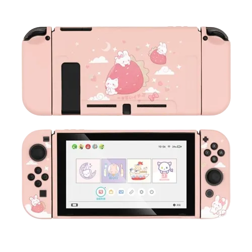 Strawberry Bunnies Case - Nintendo Switch