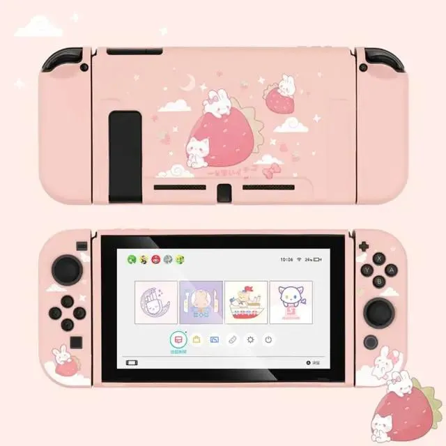 Strawberry Bunnies Case - Nintendo Switch