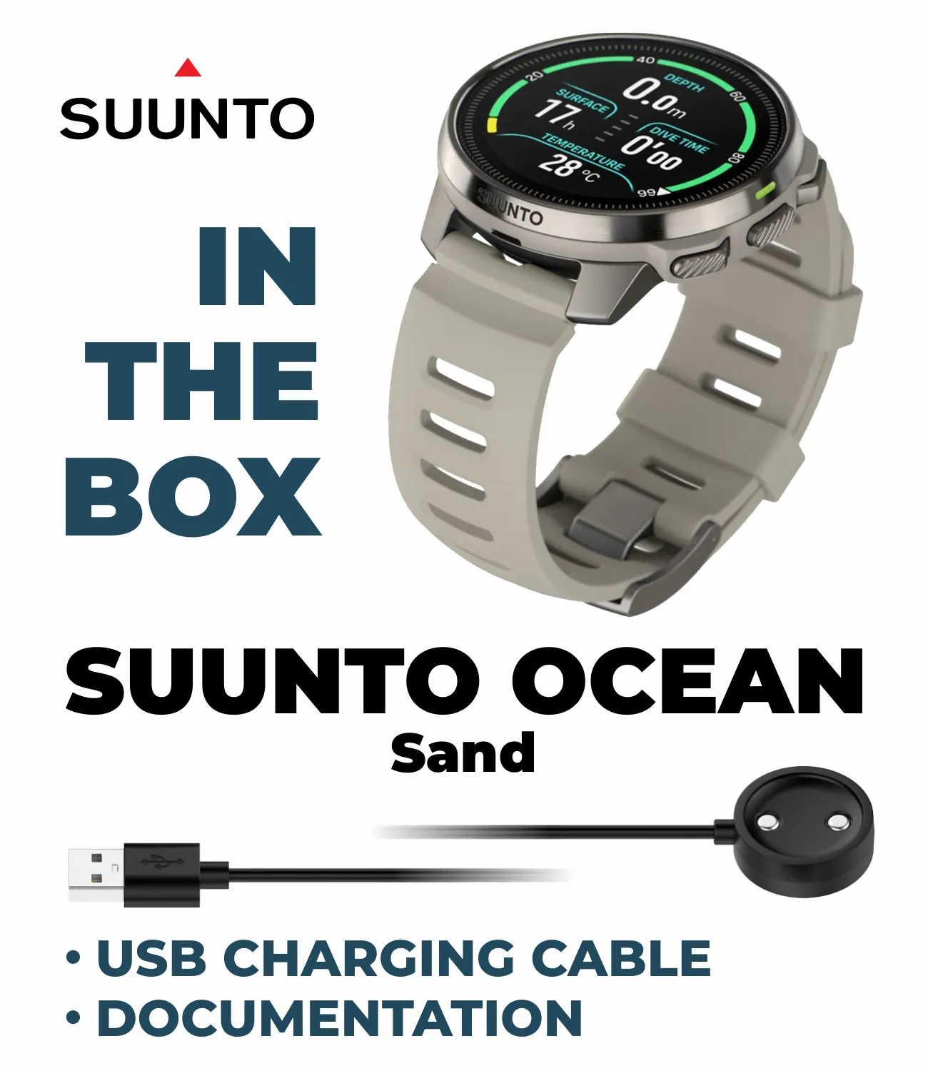 SUUNTO Ocean Dive Computer & GPS Sports Watch | 1.43'' AMOLED | Dualband GNSS