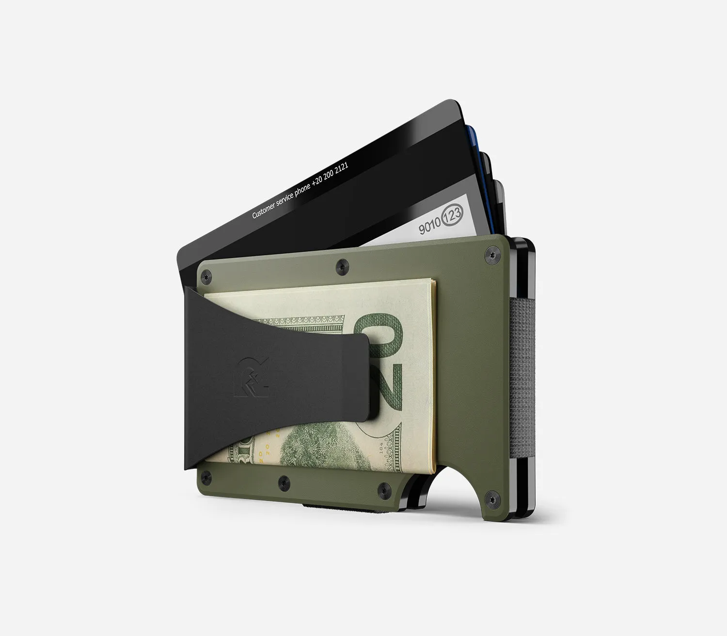 The Ridge Wallet - Aluminum - Matte Olive