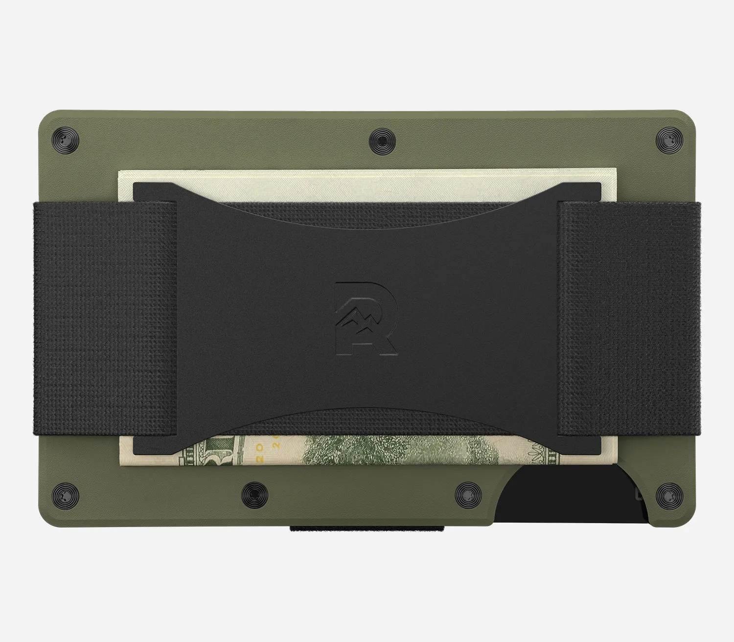 The Ridge Wallet - Aluminum - Matte Olive