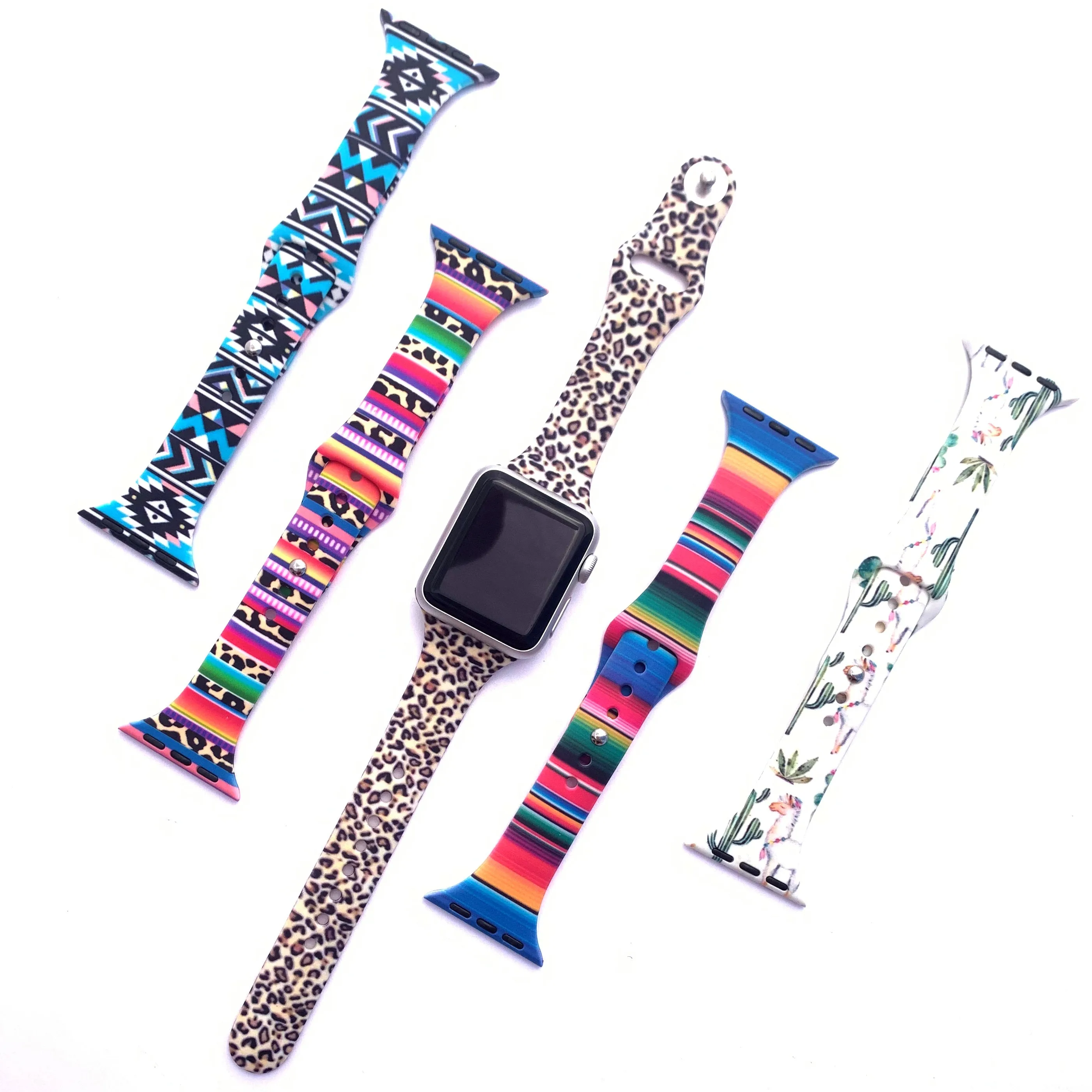 Tie Dye and Printed Slim Apple Watch Bands