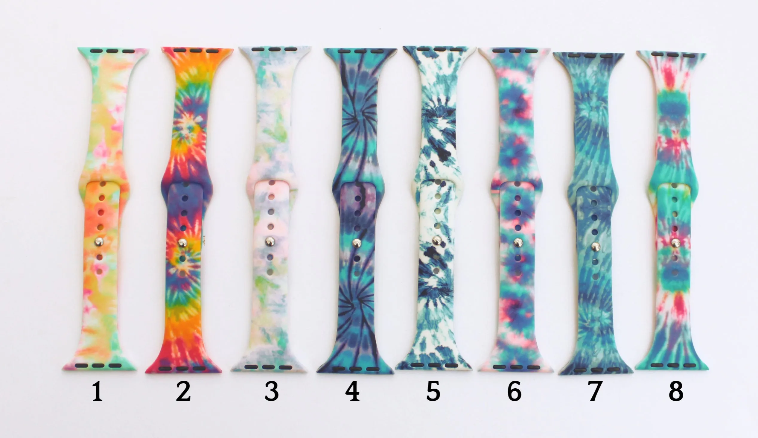 Tie Dye and Printed Slim Apple Watch Bands