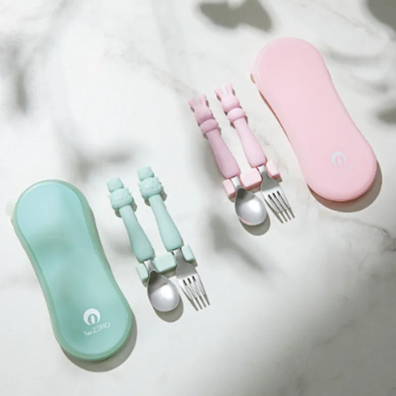 TierZero Silicone Spoon & Fork Set   Case