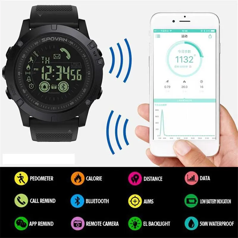 Top Brand Flagship Multifunctional Rugged Smartwatch 33-month Standby Time 24h All-Weather Monitoring Men Military Sport Watch