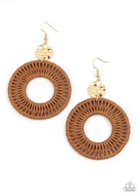 Total Basket Case Earrings - Paparazzi Accessories