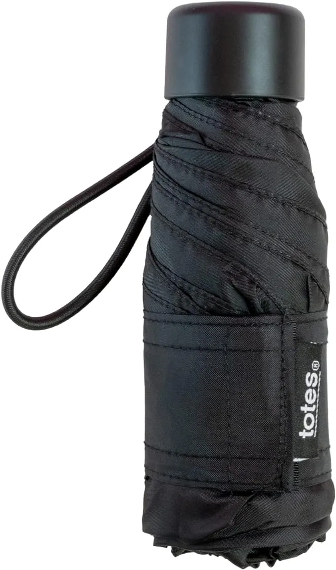 totes Auto Open Close Compact Umbrella with NeverWet and Sunguard