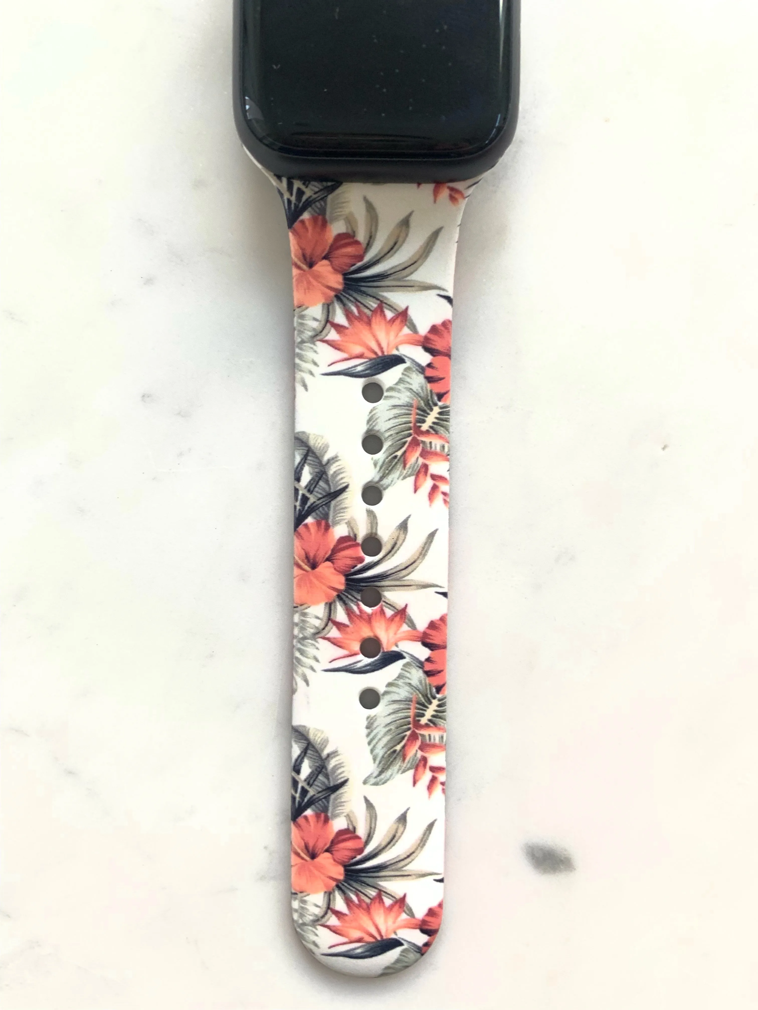 Tropical Floral Apple Watch Bands