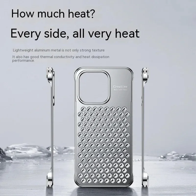 Ultra Thin Heat Dissipation Metal Aluminum Alloy Phone Case For iPhone