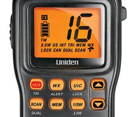 Uniden Submersible Handheld Two-Way VHF Marine Radio - MHS75