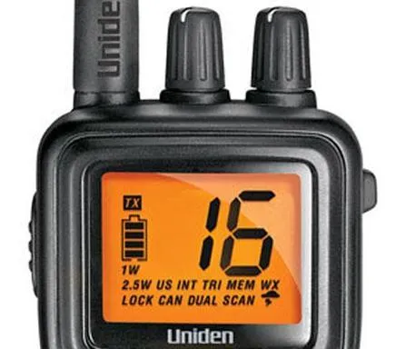 Uniden Submersible Handheld Two-Way VHF Marine Radio - MHS75