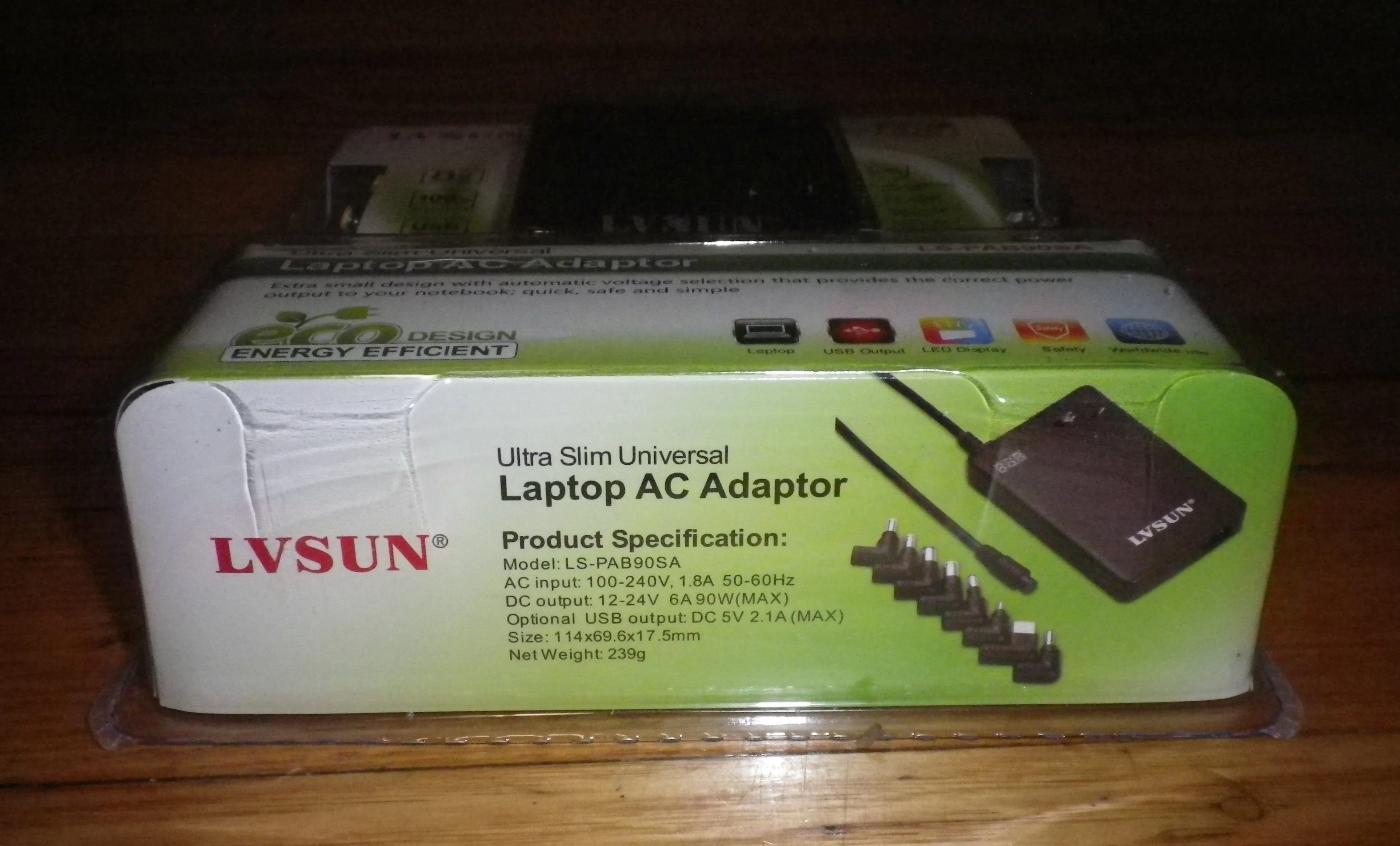 Universal 12-24Volt 90Watt Switchmode Laptop AC Adaptor - Part # LS-PAB90SA