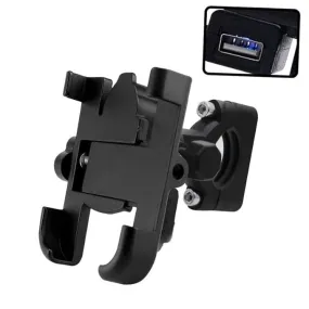 Universal Bike Mount Holder Metal Body 360 Degree Rotating Handlebar Metal Body Cradle Stand for Bicycle