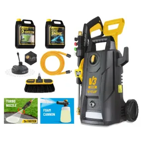 V-TUF V3 | Home Portable Pressure Washer | 150 Bar | 7.5 LPM | Patio & Car Cleaner Starter Kit