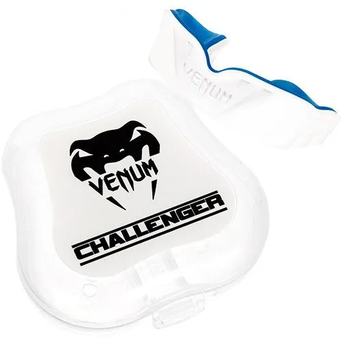 VENUM-0616 CHALLENGER SPORTS MUAY THAI BOXING MMA MOUTHGUARD Senior Age 11  Ice Blue