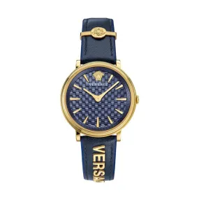 Versace Ladies Watch V-Circle 38mm Blue VE8101219