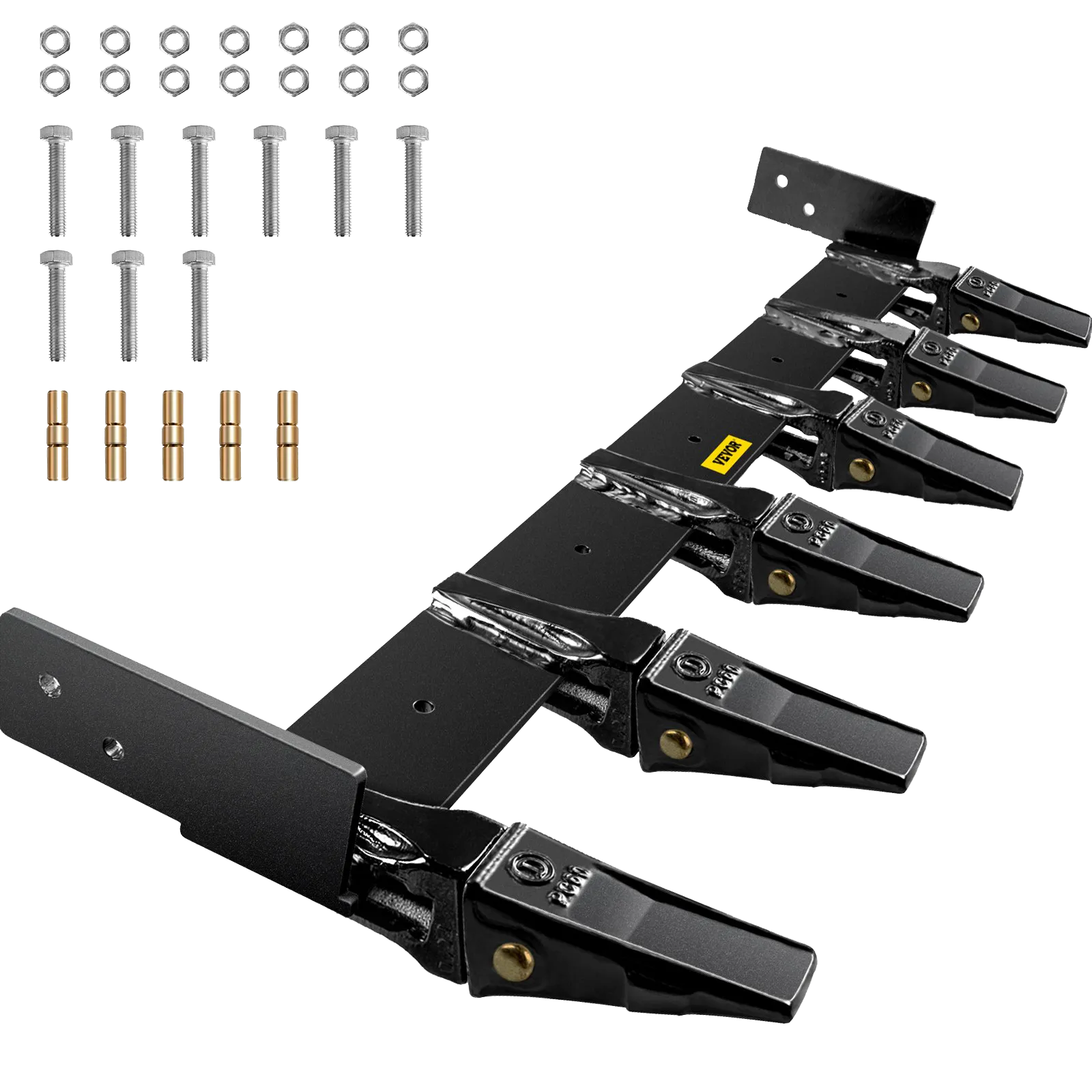 Vevor Bolt-On Tooth Bar Attachment for 60" Bucket 6 Teeth 9.84" Spacing 23TF New
