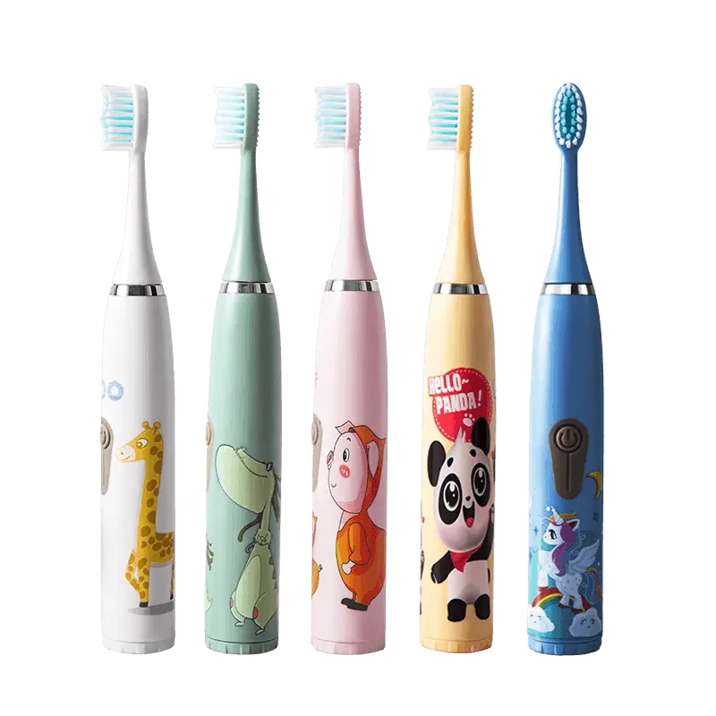 Vibrant Kids Electric Toothbrush: Gentle Cleaning & Rechargeable Ultrasonic Tech