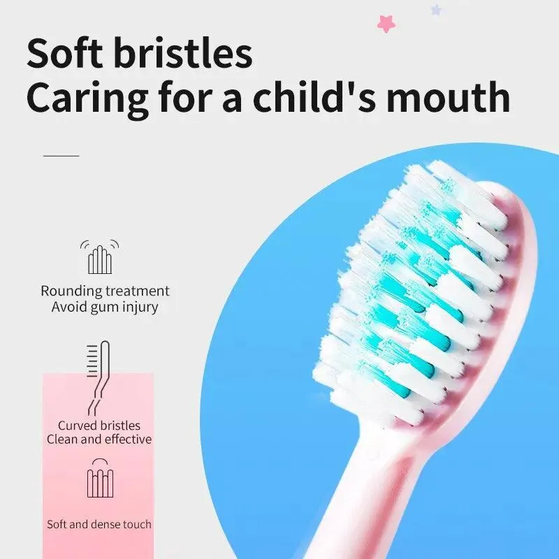 Vibrant Kids Electric Toothbrush: Gentle Cleaning & Rechargeable Ultrasonic Tech