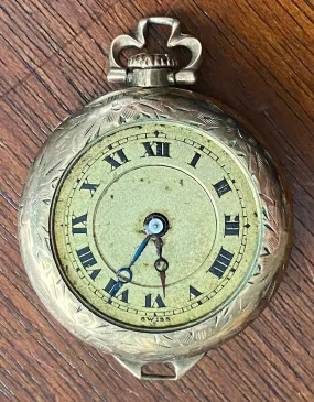 Vintage Antique Wadsworth 20 Year Gold Filled Small Pocket Watch