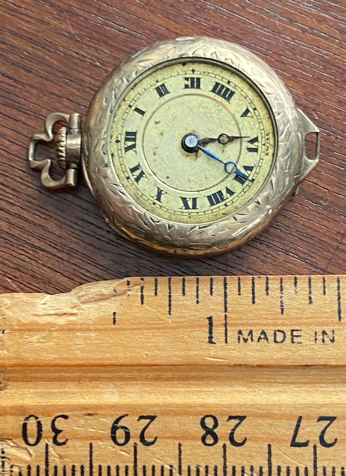 Vintage Antique Wadsworth 20 Year Gold Filled Small Pocket Watch