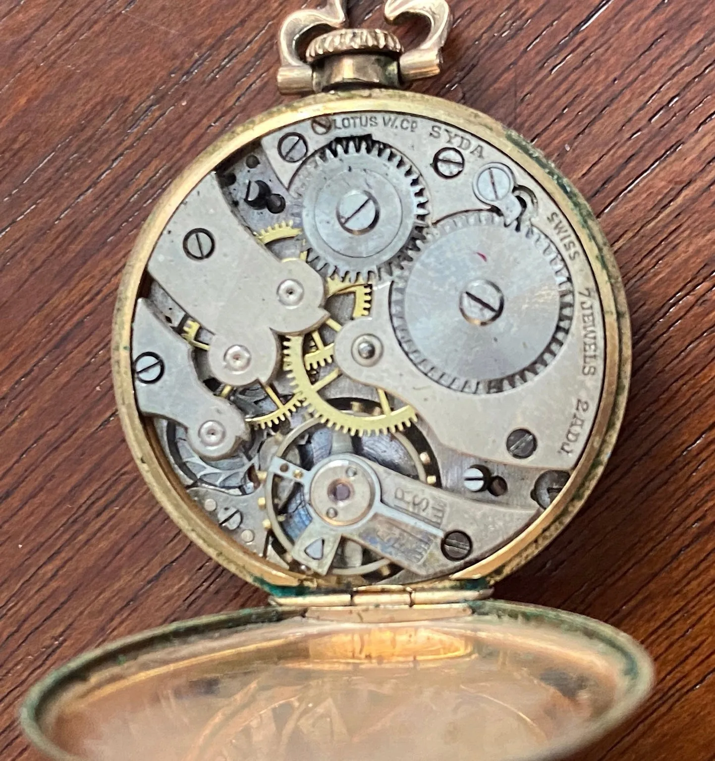 Vintage Antique Wadsworth 20 Year Gold Filled Small Pocket Watch