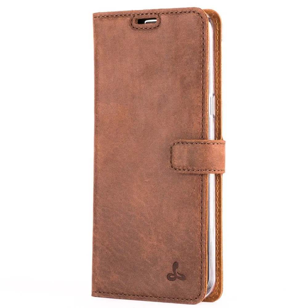 Vintage Leather Wallet - Samsung Galaxy S8 Plus