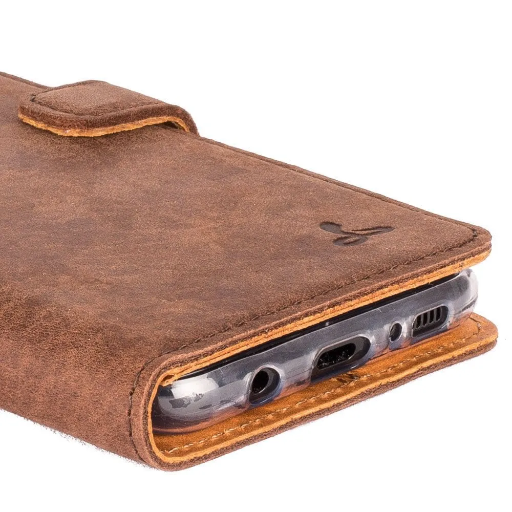 Vintage Leather Wallet - Samsung Galaxy S8 Plus