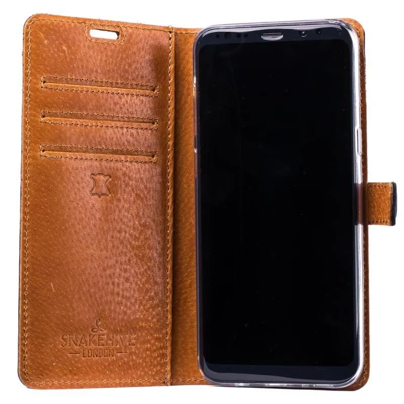 Vintage Leather Wallet - Samsung Galaxy S8 Plus