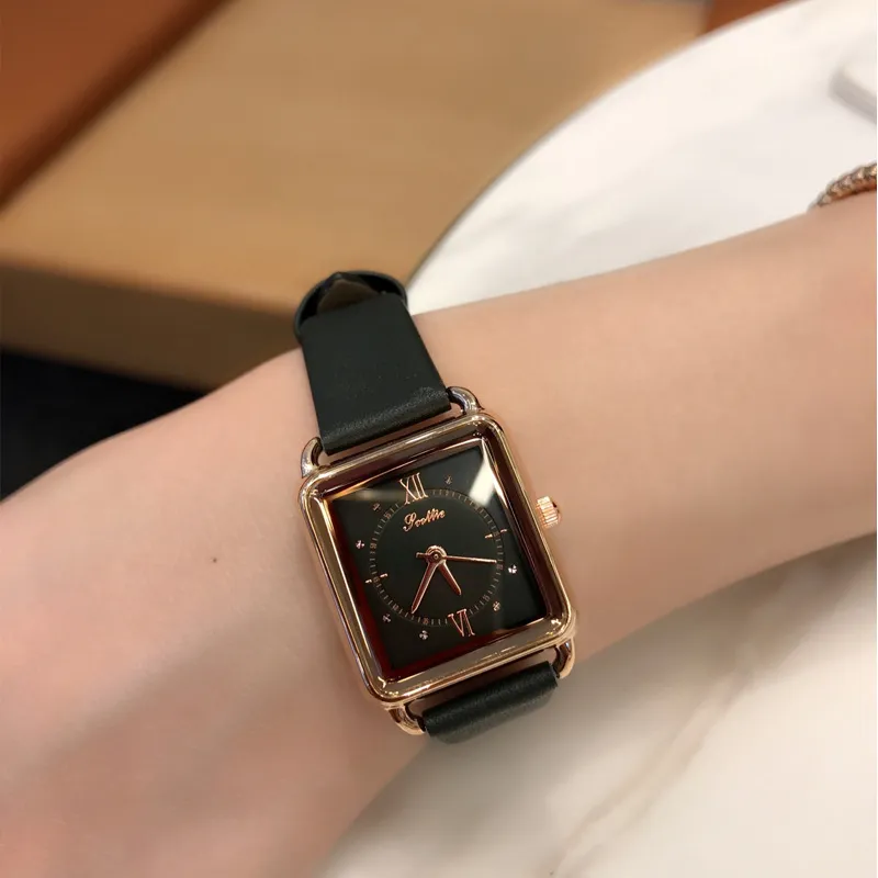 Vintage Simple Square Women's Watch