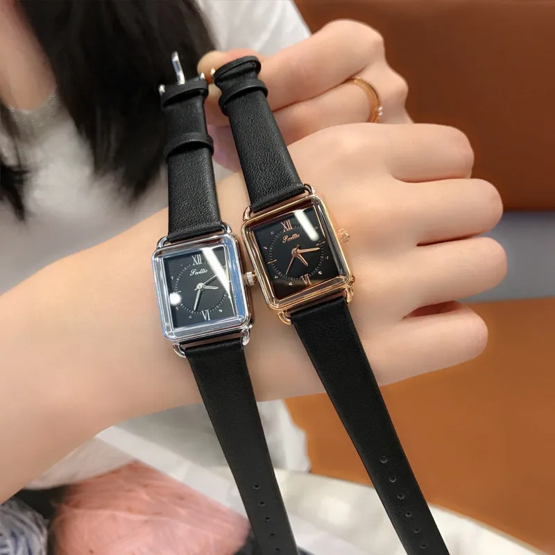 Vintage Simple Square Women's Watch