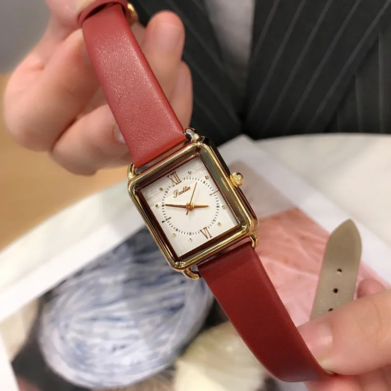 Vintage Simple Square Women's Watch