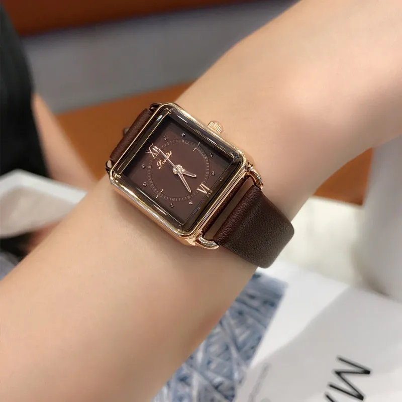 Vintage Simple Square Women's Watch