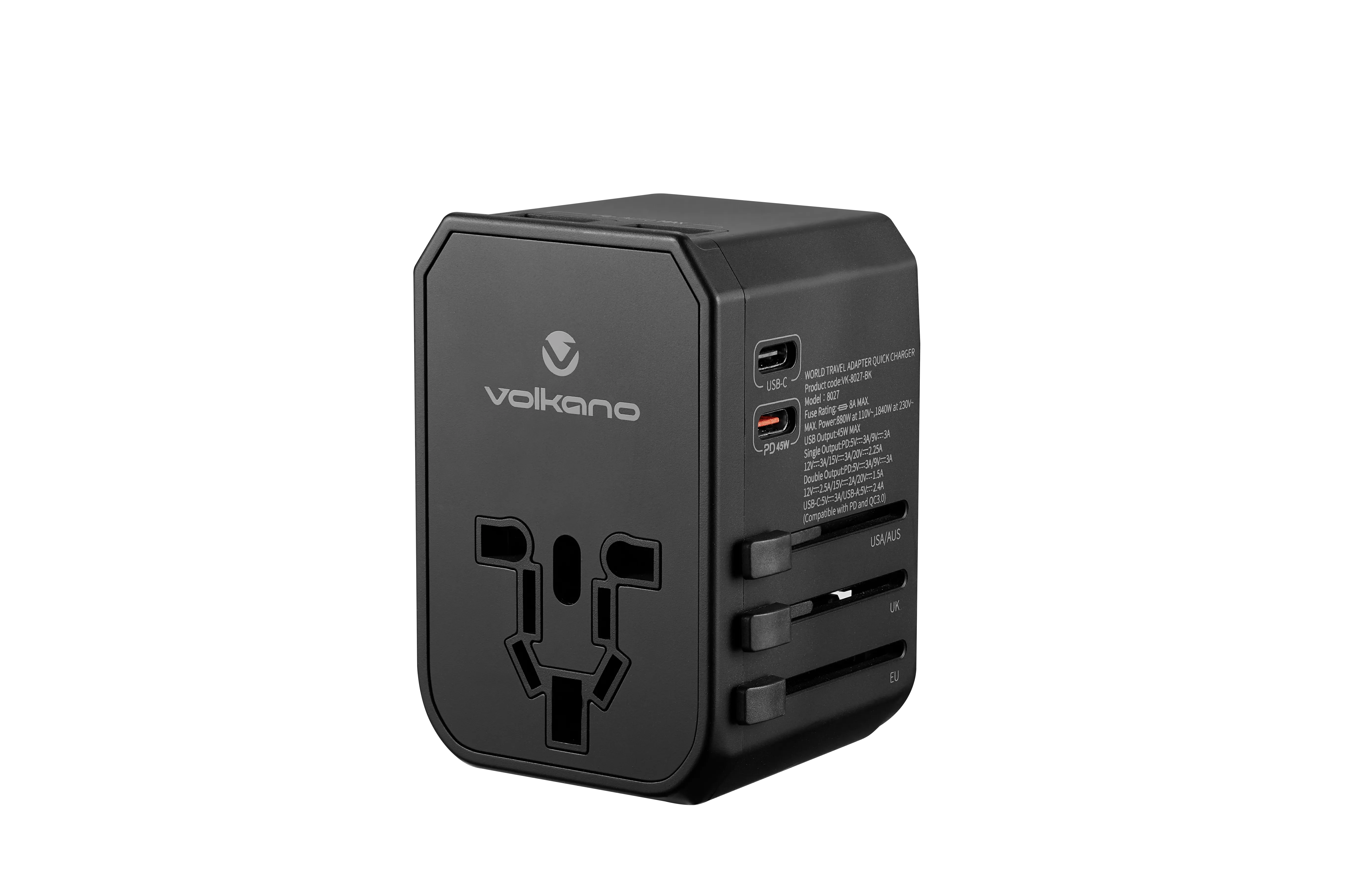 Volkano Jetsetter series 45W PD Travel Adaptor Laptop Charge