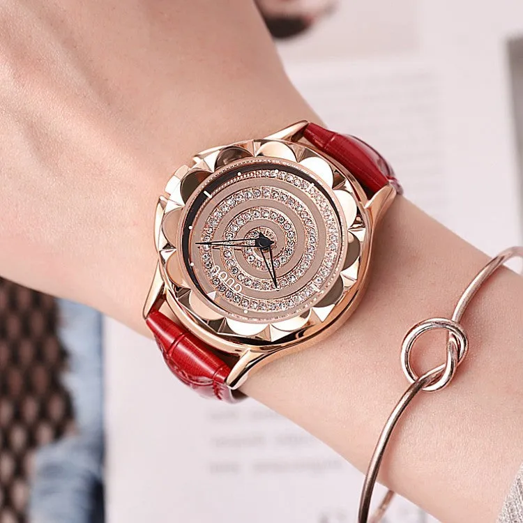 Vortex-shaped Rotatable Women's Watch