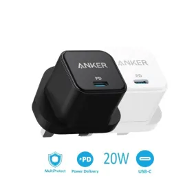 Wall Anker PowerPort III 1port USB-C PD (20W) -A2149 (Black/White)