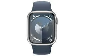 Watch Series 9 Gps 41Mm Silver Aluminium Case With Storm Blue Sport Band - S/M