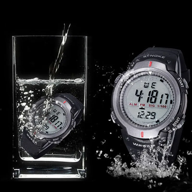 Waterproof Electronic LED Digital Watch Men