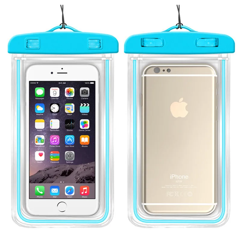 Waterproof Mobile Phone Case For iPhone X Xs Max Xr 8 7 Samsung S9 Clear PVC Sealed Underwater Cell Smart Phone Dry Pouch Cover