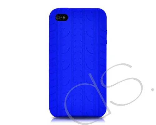 Wheel Series iPhone 4 Silicone Case - Blue