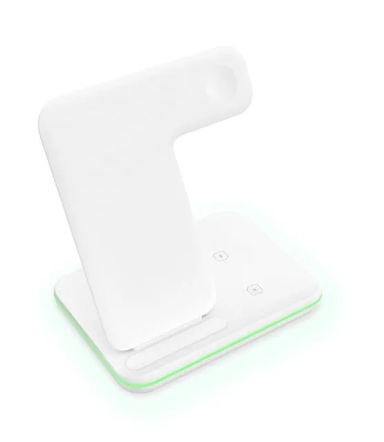 Wireless Charger Stand 15W Qi Fast Charging Dock Station for Apple