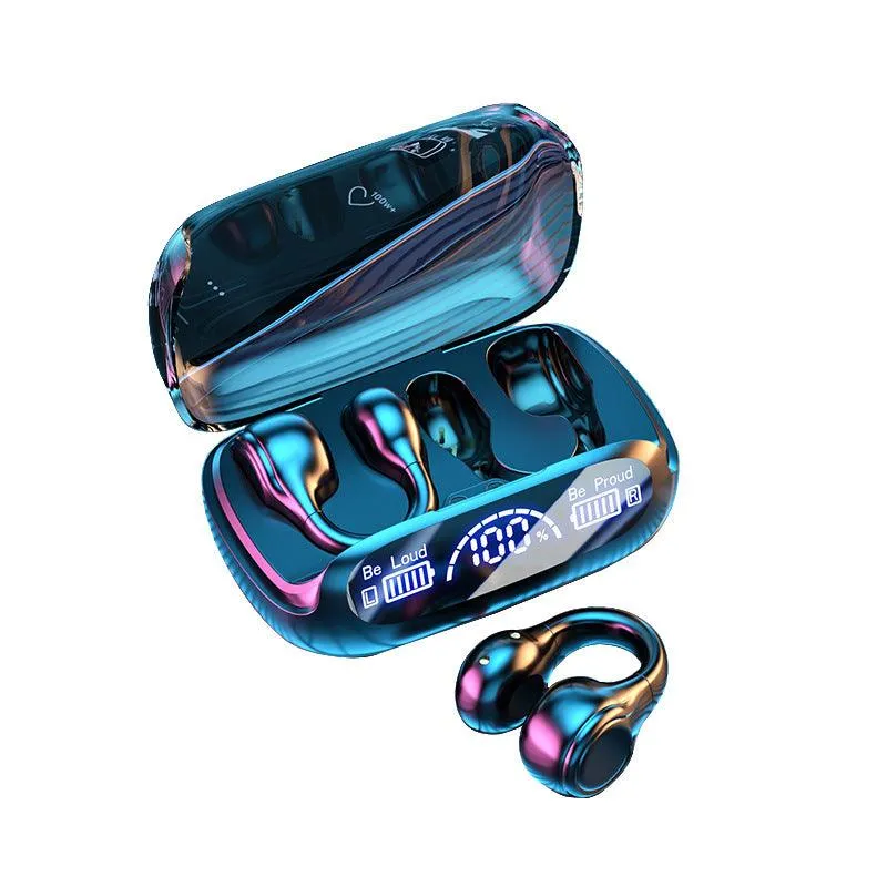 Wireless Non-entry Clip-on Digital Display Noise-reduction Bluetooth Headset