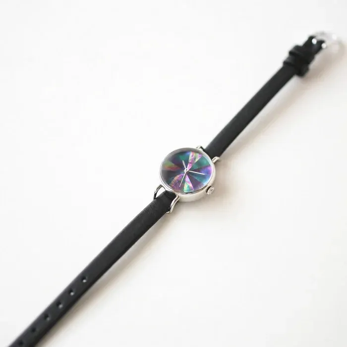 Women's Wristwatch - Blue Abalone Shell, Japanese handmade wrist watch