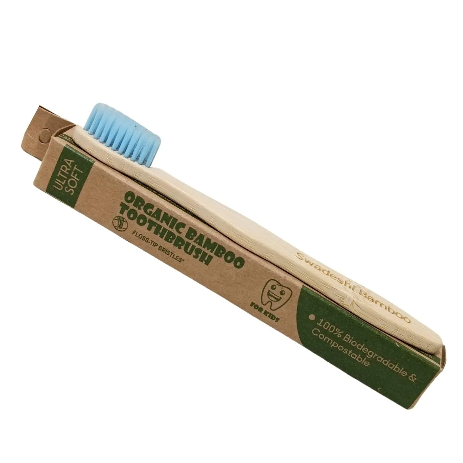 Wooden Bamboo Toothbrush | Pack of 1 | Ultra-Soft Bristles | BPA Free | Biodegradable and Compostable