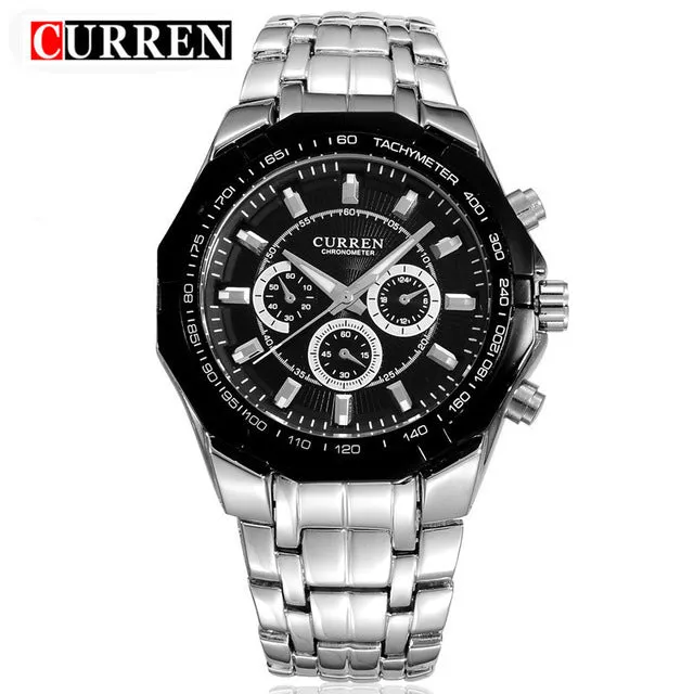 Wristwatch Full Steel Waterproof Men's Clock