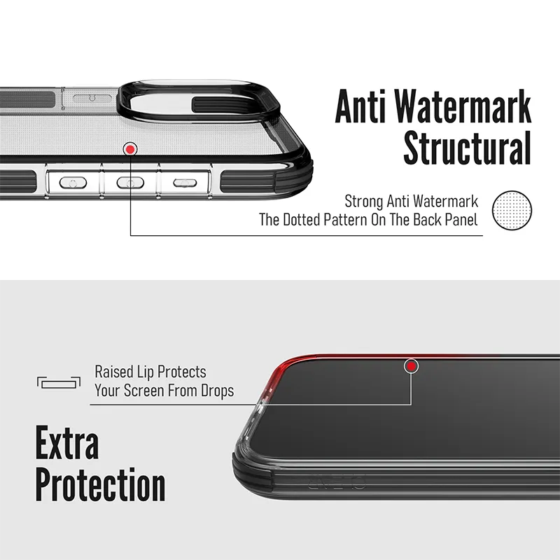 X-Doria Defense Clear Military Grade Triple Layer Drop Protection Case Cover