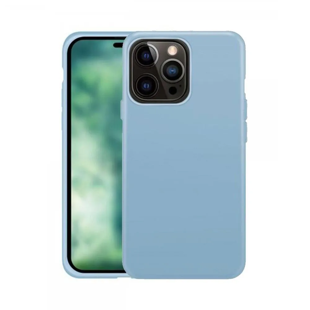 Xqisit Silicone Case for iphone 14 Pro 6.1" Blue Fog - 50548