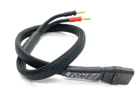 XT90 to 4mm Charging Lead (Black Wrapped, 500mm)