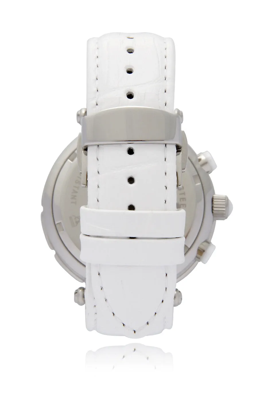 YVES BERTELIN SUIR White Crystal Chronograph Watch